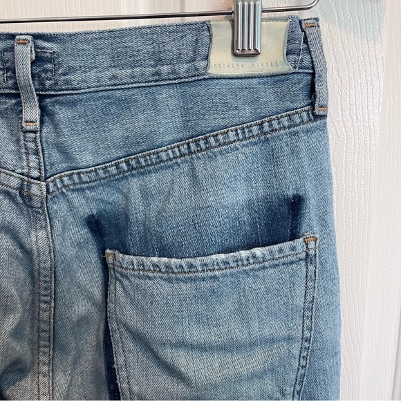 Citizens of Humanity 27” Liya High Rise Classic Fit Crop Button Fly Torn Jeans - Picture 9 of 14